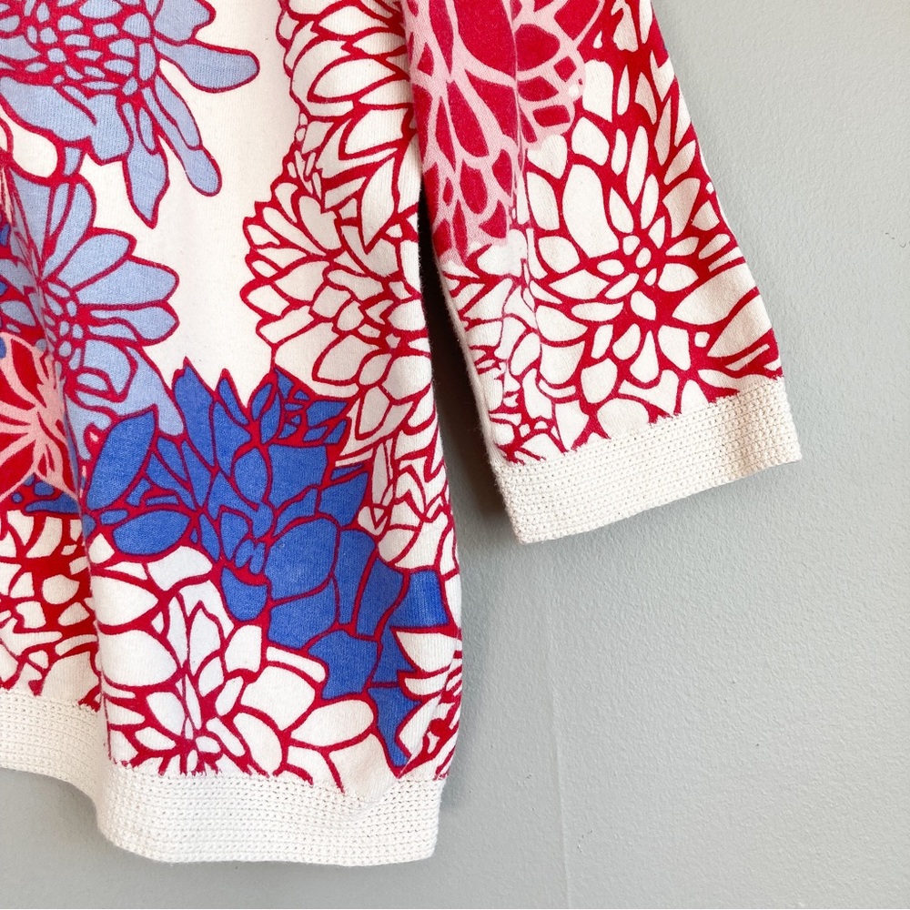 Norm Thompson Resort Vacation Tropical Floral Cardigan - Picture 2 of 5